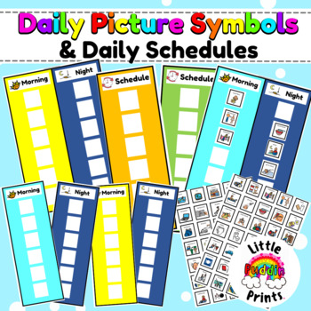 Preview of Daily Picture Symbols and Daily Schedules For Autism Special Education