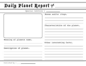Preview of Daily Planet Report