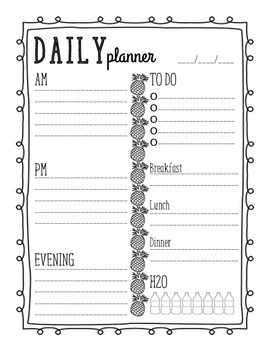 Preview of Daily Planner