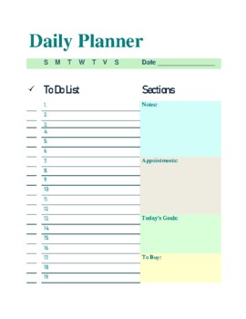 Daily Planner 2 by Julieta Ramos | TPT