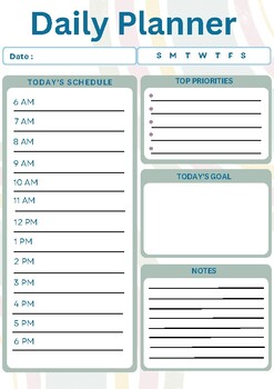 Daily Planner - Colorful Lot by Ed Mamma | TPT