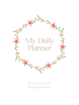 Preview of Daily Planner: Daily Planner Journal Notebook, Dateless Planner 100 pages
