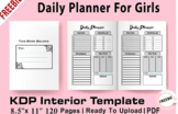 Daily Planner - KDP Interior - 120 Pages