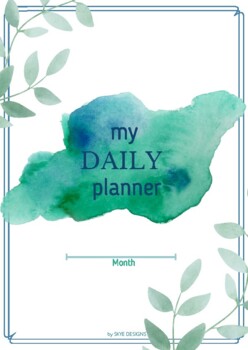 Preview of Daily Planner - Ocean