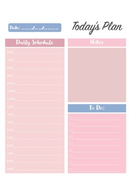 Daily Planner PDF by gracie zieroth | TPT