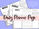 Daily Planner Page