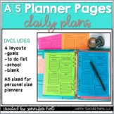 Daily Planner Pages {A5 size}