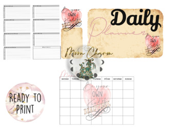 Preview of Daily Planner- You are Beautiful addition. Distance Learning