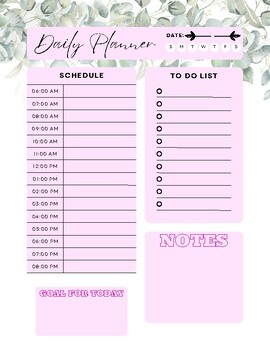 Daily Planner (digital download) by Allison Bouley | TPT