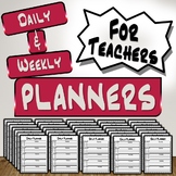Daily Planners & Weekly Planners for Teachers | 10 Differe