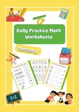 Daily Practice Math Worksheets for Playway and Nursery