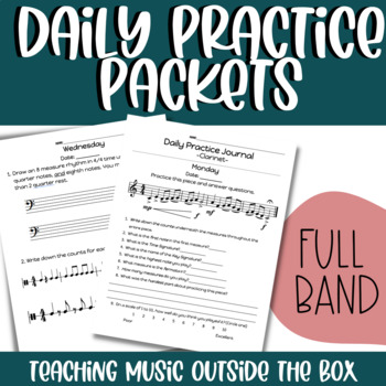 Preview of Daily Practice Sheet Music Reading: FULL BAND