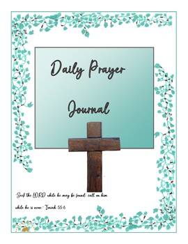 Preview of Daily Prayer Journal | Prayer Notebook | journaling | independent study