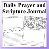 Daily Prayer and Scripture Journal - Coloring and Spiritua