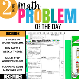2nd Grade Math Word Problem of the Day | December Math Pro