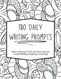 Daily Quick Writes Creative Prompts