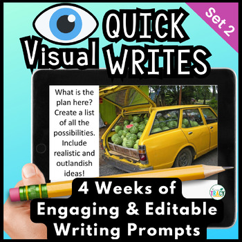 Preview of Daily Quick Writes - Visual and Engaging Writing Prompts | Set 2