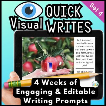 Preview of Daily Quick Writes - Visual and Engaging Writing Prompts | Set 4