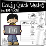 May Daily Quick Writing Prompts for BIG KIDS
