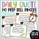 Daily Quote Bell Ringers and Warm Ups for Upper Elementary