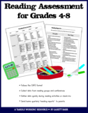 Daily Reading Checklist for Grades 4-8 (CAFE)