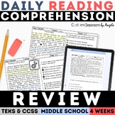 Daily Reading Comprehension ELA Warm Ups Bell Ringers Coun