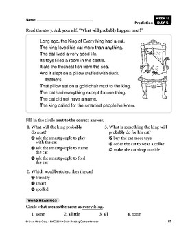 picture comprehension for grade 1 pdf reading worksheets first grade