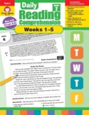 Daily Reading Comprehension, Grade 2, Weeks 1-5