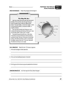 Daily Reading Comprehension, Grade 6, Weeks 11-15