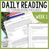Daily Reading Comprehension Passages Fiction Context Clues Week 1