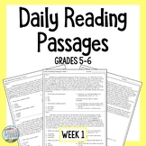 Daily Reading Comprehension Passages & Questions Week 1