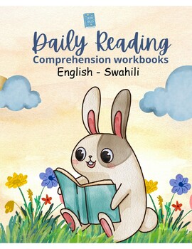 Preview of Daily Reading Comprehension Workbook English-Swahili