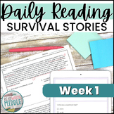 Daily Reading Context Clues Survival Stories Week 1