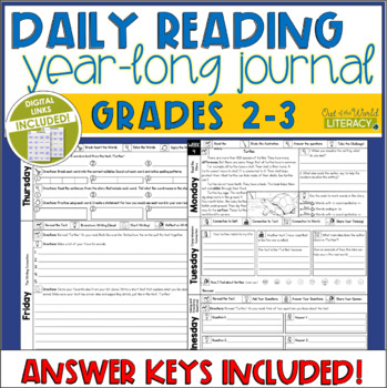 Preview of Daily Reading Journal - Grades 2 - 3