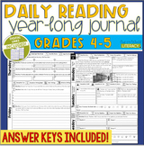 Daily Reading Journal: Grades 4-5