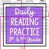 Daily Reading Comprehension Practice | Set 3 | Print & Digital