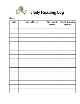 Daily Reading Spreadsheet by Buda Studios | TPT