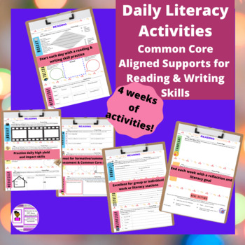 Preview of Daily Reading and Writing Practice