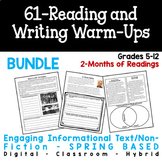 Daily Reading and Writing Warm-Up BUNDLE - 61 SPRING-Theme