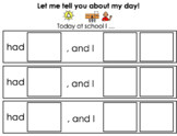 Daily Recall/Parent Communication File Folder Activity- EDITABLE