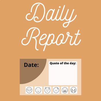 Preview of Daily Report