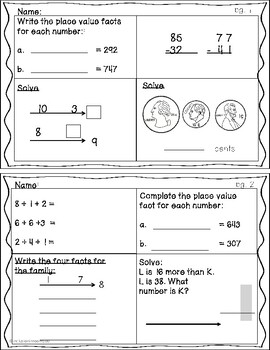 Daily Review Math Level C Lessons 31-40 Printables! Connected, explicit ...
