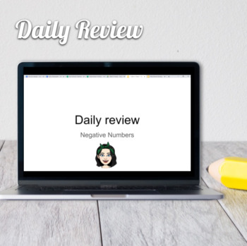 Preview of Daily Review: Negative Numbers (Add, Subtract, Divide, Multiply)