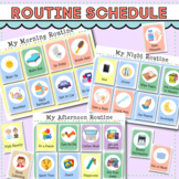 Daily Routine Schedule with Cards for Toddlers, Preschool,