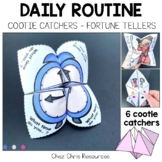 Daily Routine Cootie Catchers Fortune Tellers