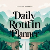 Daily Routine : Daily Planner ,Weekly planner book