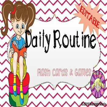 Preview of Daily Routine Flash cards and Games