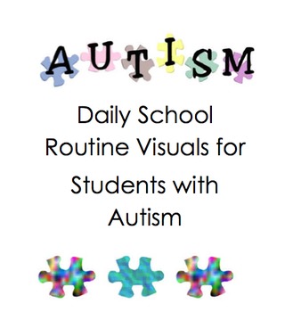 Preview of Daily Routine Visuals for Students with Autism