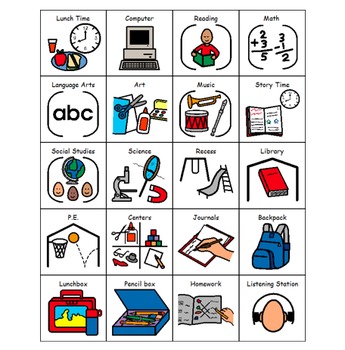 Daily Routine Visuals for Students with Autism by Cassandra Doggrell