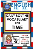 Daily Routine Vocabulary & Time - EFL / ESL